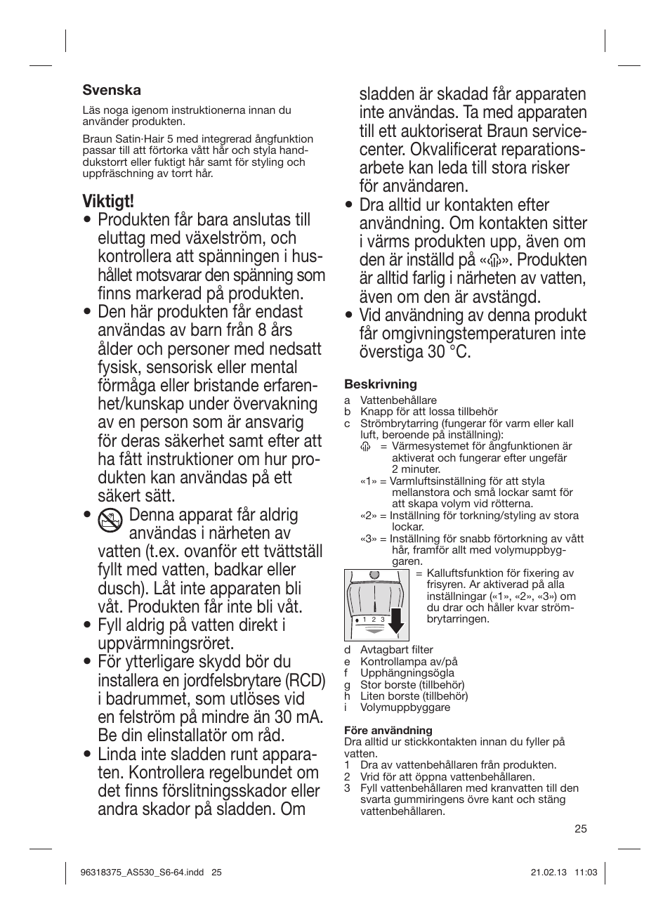 Braun Satin Hair 5 AS 530 User Manual | Page 24 / 59