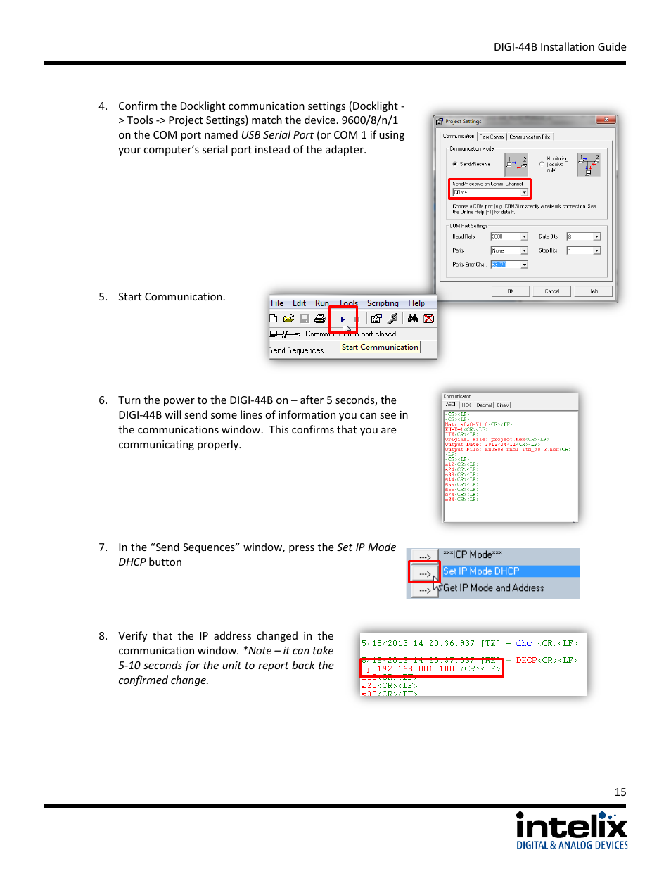 Intelix DIGI-44B User Manual | Page 15 / 28