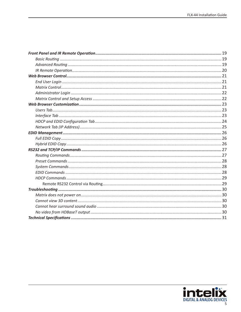 Intelix FLX-44 User Manual | Page 5 / 32