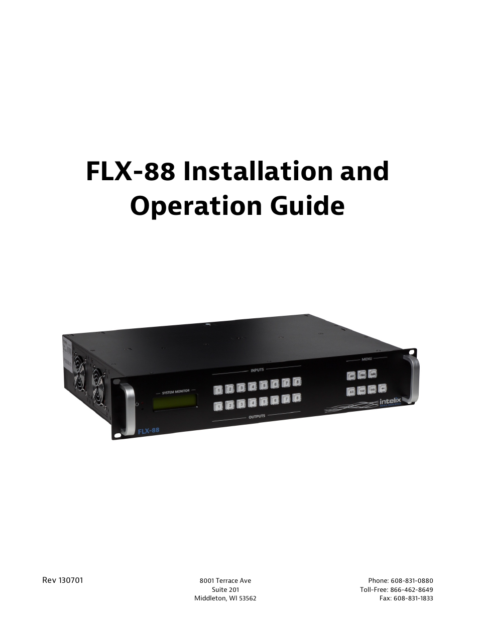 Intelix FLX-88 User Manual | 36 pages