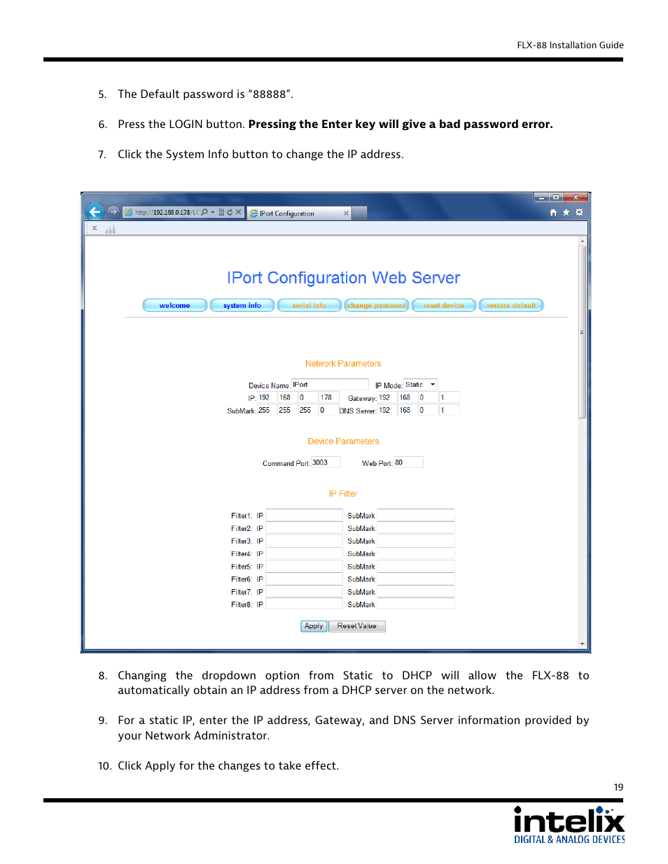 Intelix FLX-88 User Manual | Page 19 / 36