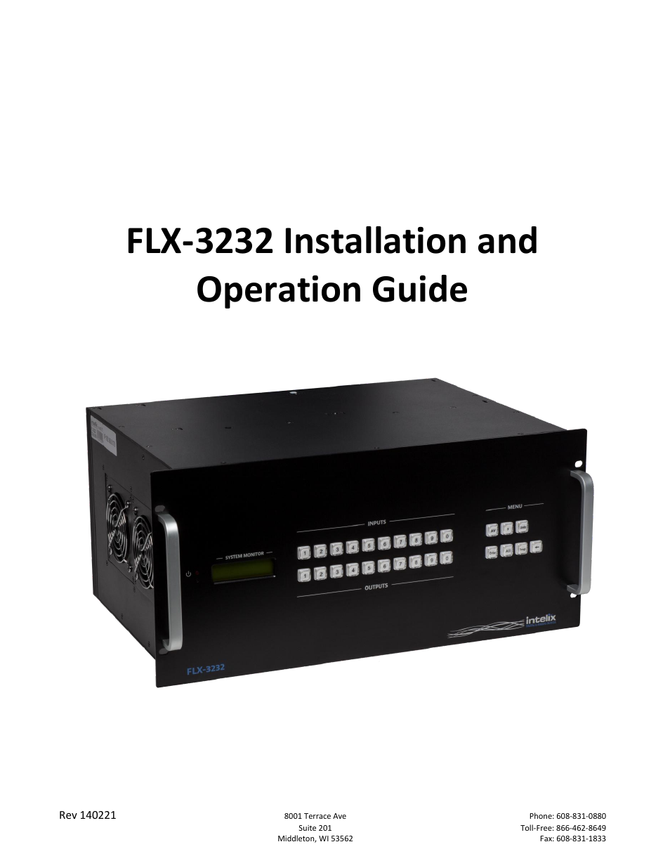 Intelix FLX-3232 v1.6.4 User Manual | 36 pages