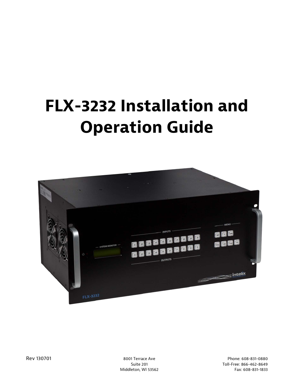 Intelix FLX-3232 User Manual | 36 pages
