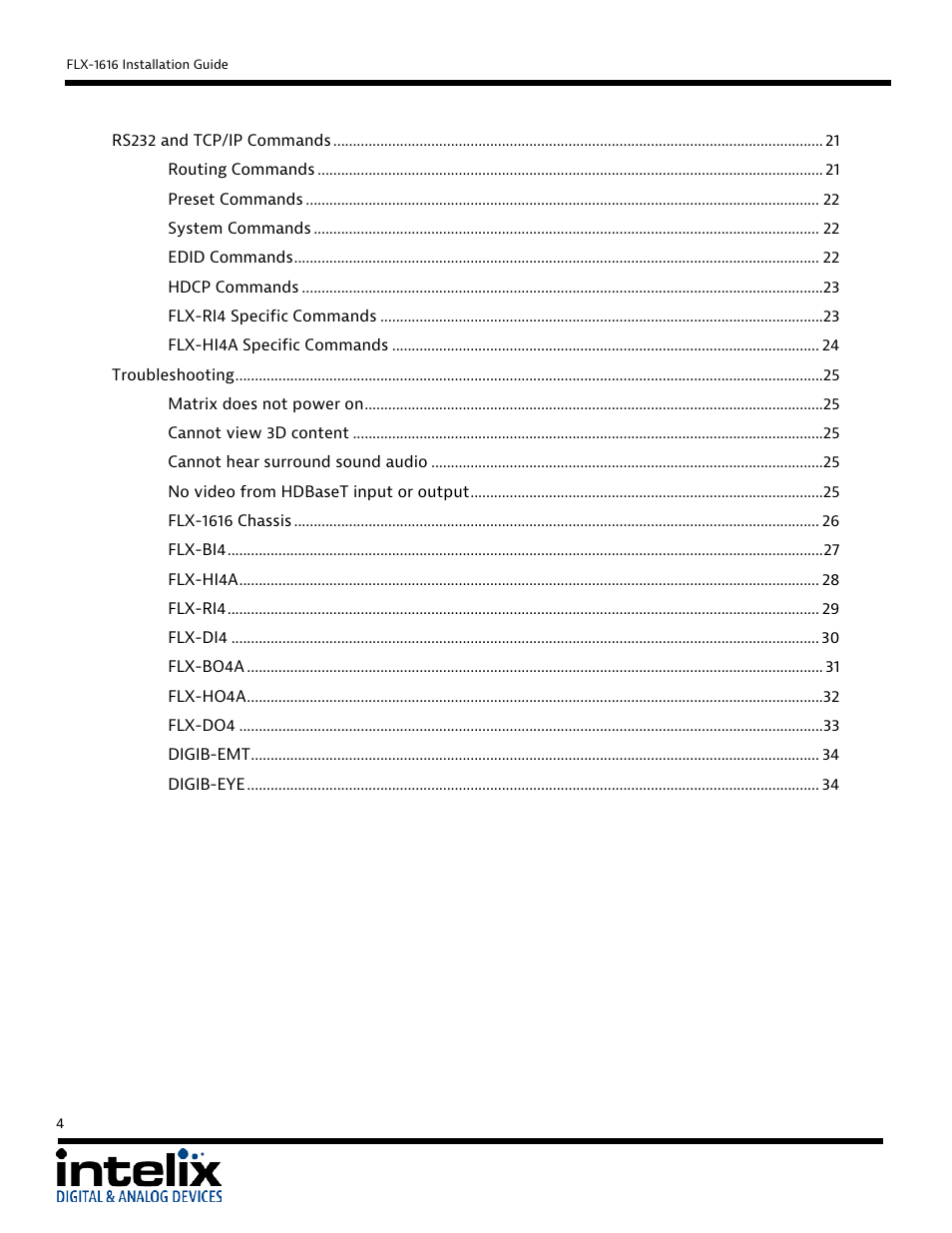 Intelix FLX-1616 User Manual | Page 4 / 36
