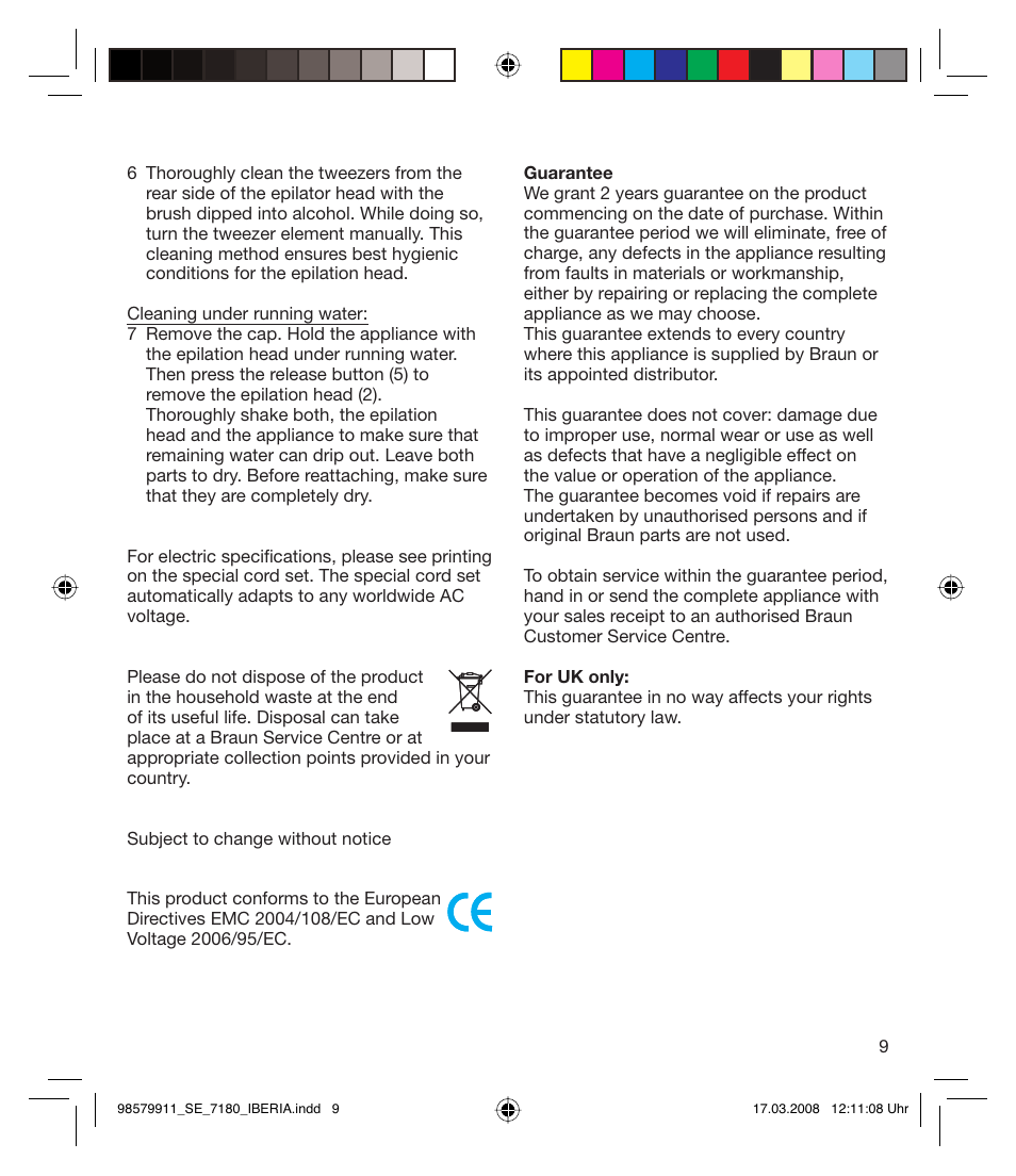 Braun 7185 User Manual | Page 8 / 27
