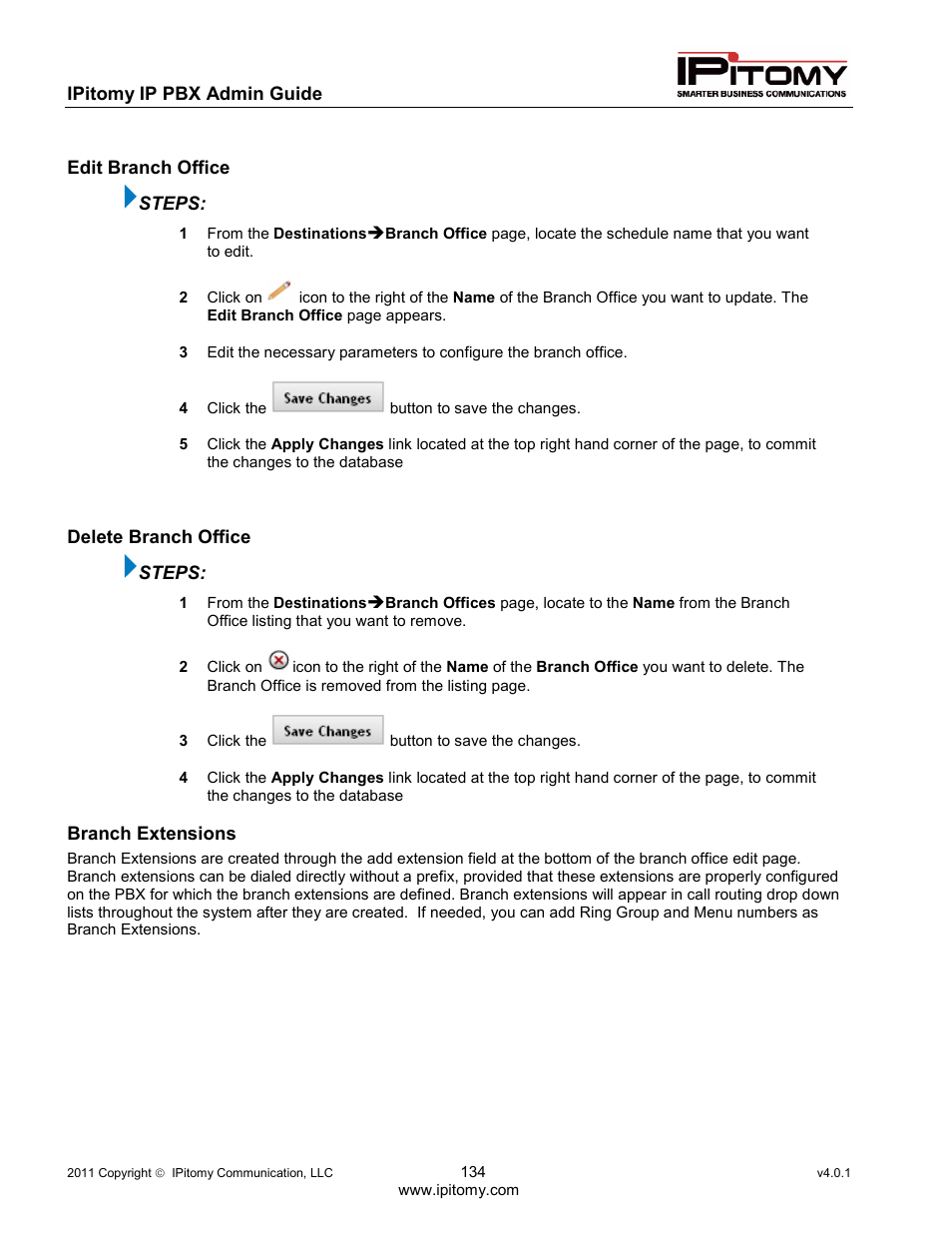 IPitomy IP1100+ PBX Administrator Guide User Manual | Page 152 / 259
