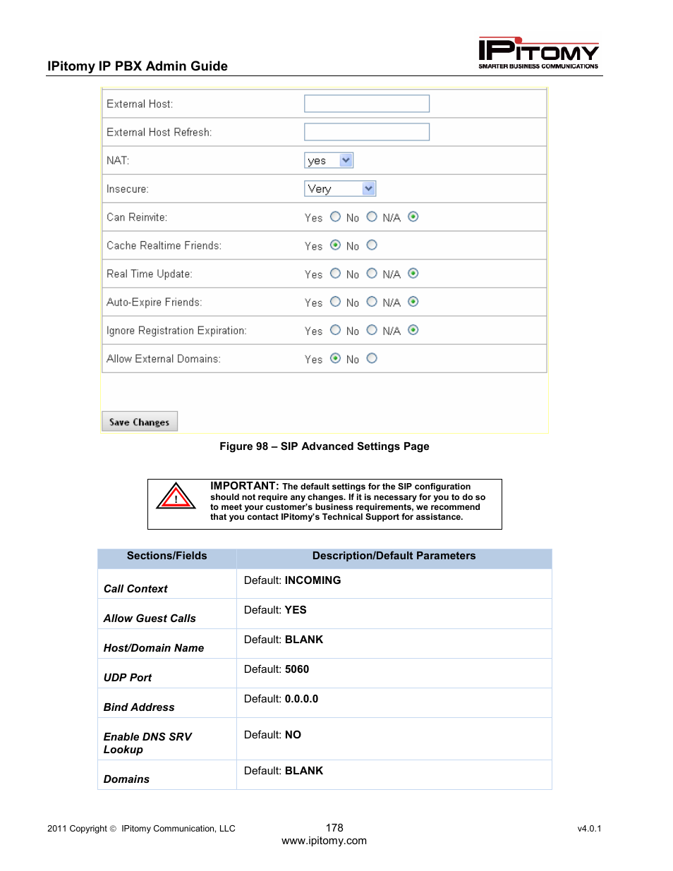 IPitomy IP1100+ PBX Administrator Guide User Manual | Page 196 / 259