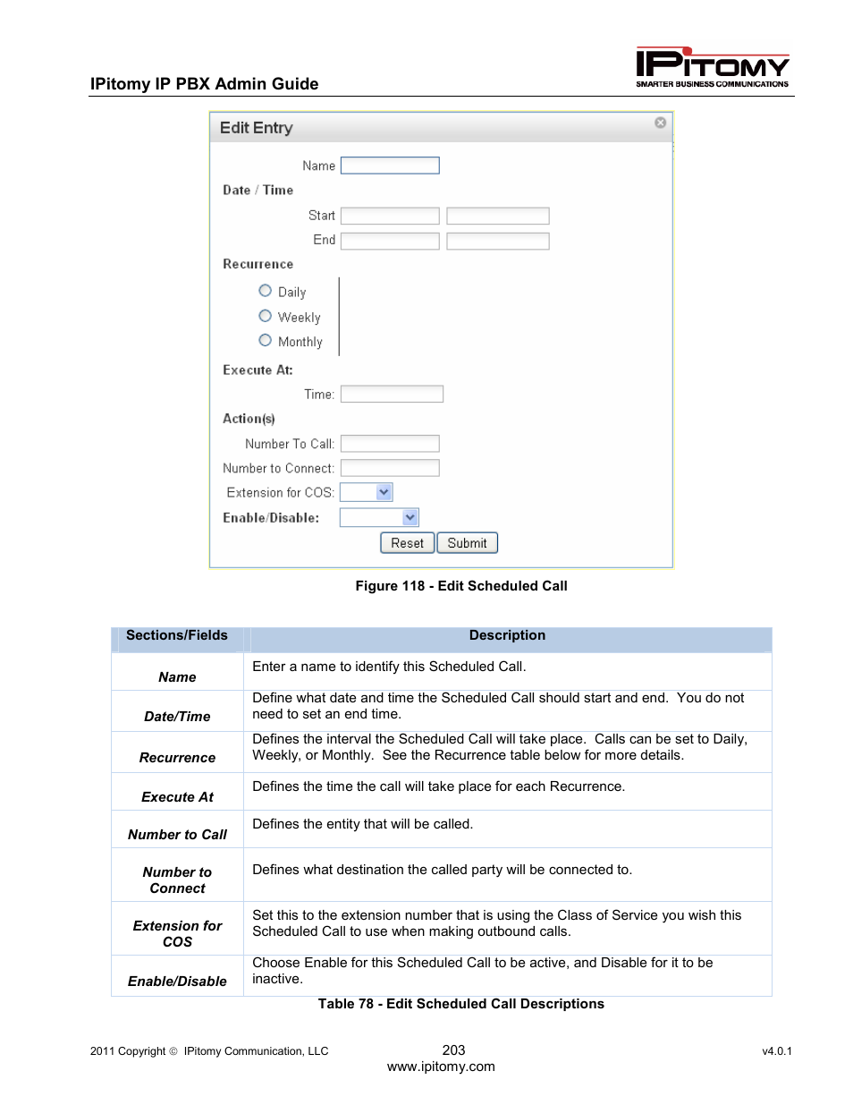 IPitomy IP1100+ PBX Administrator Guide User Manual | Page 221 / 259
