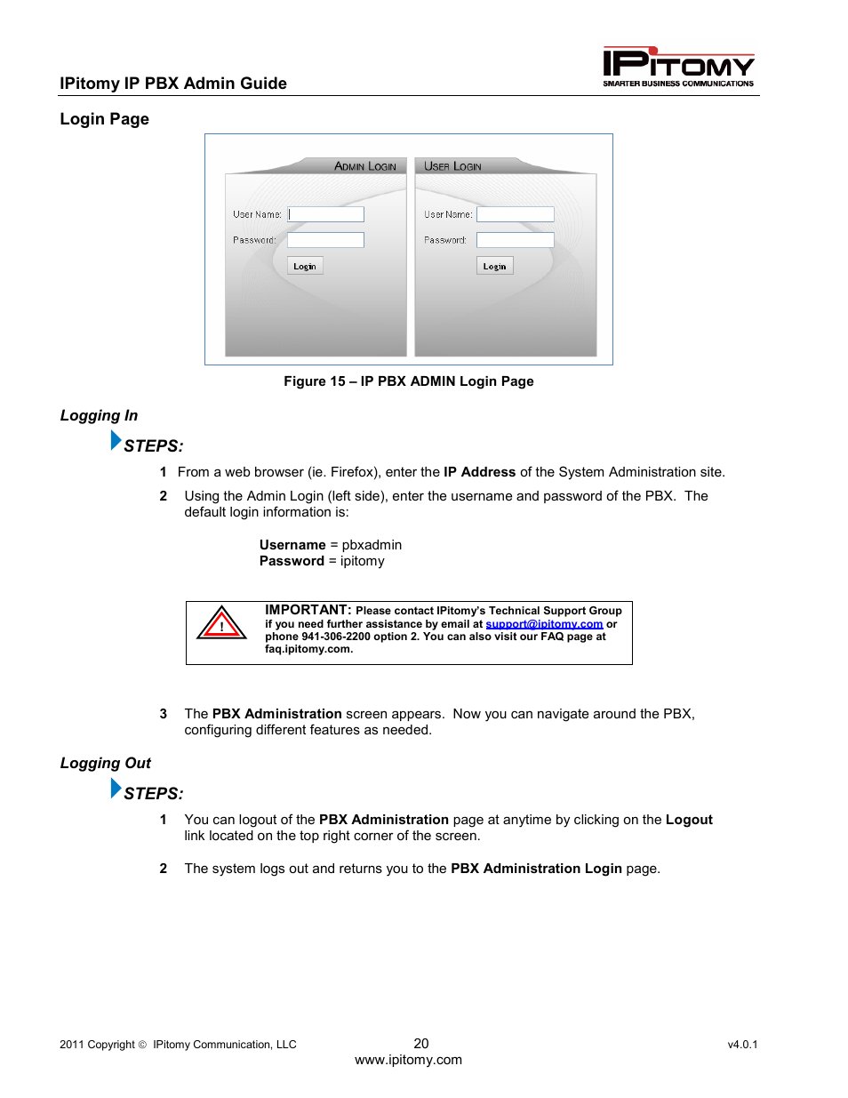 IPitomy IP1100+ PBX Administrator Guide User Manual | Page 38 / 259