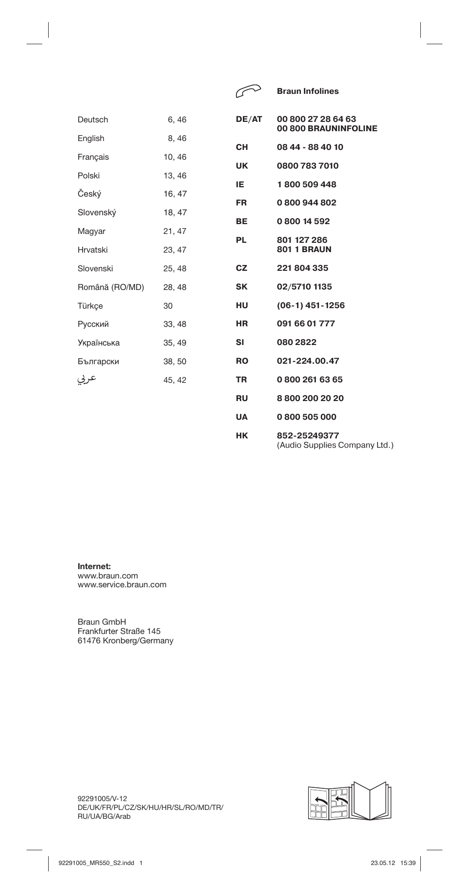 Braun Multiquick 5 MR 550 Buffet User Manual | Page 2 / 50