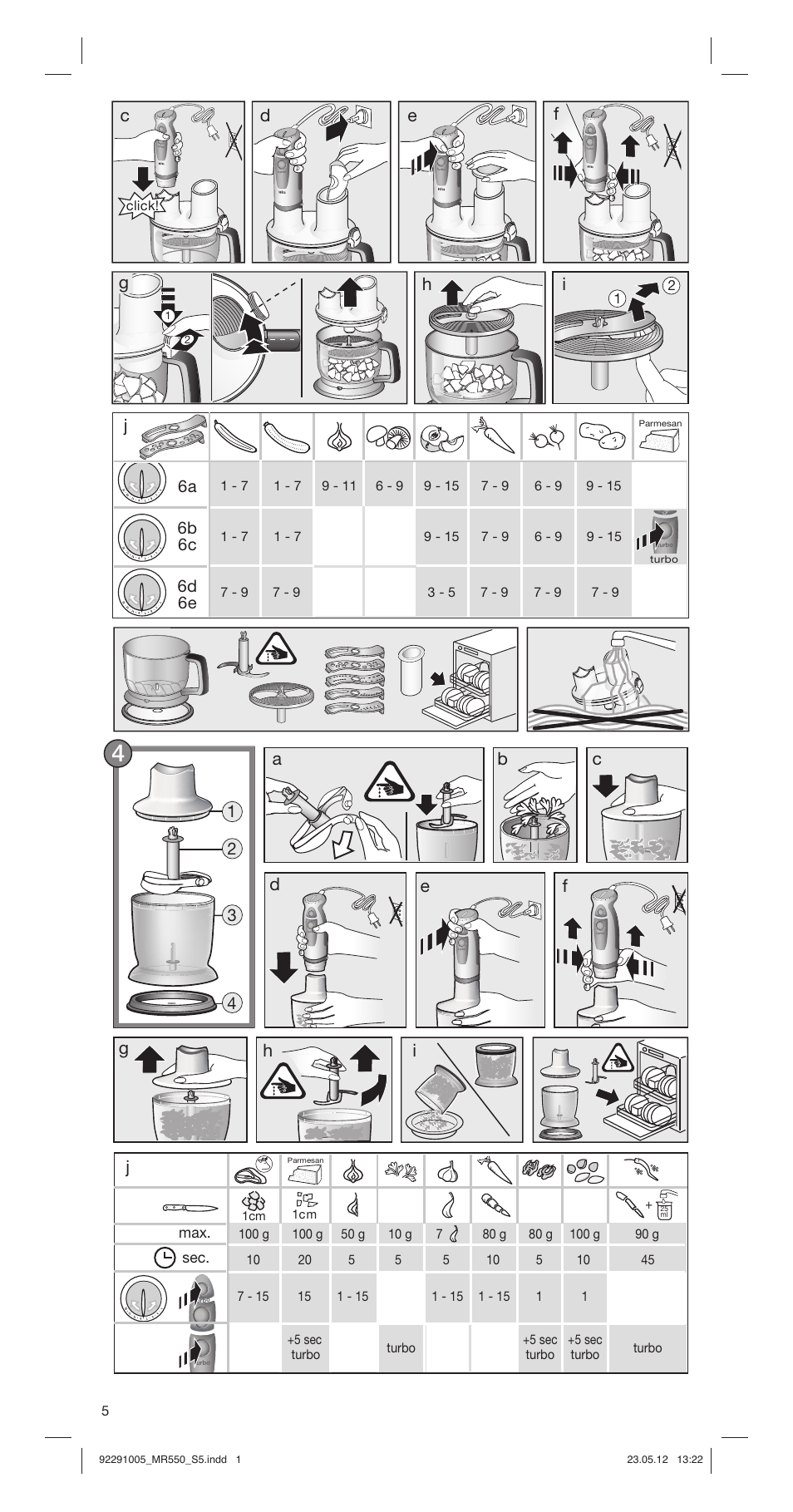 Braun Multiquick 5 MR 550 Buffet User Manual | Page 5 / 50