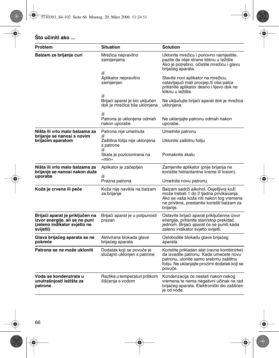 Braun 6620 User Manual | Page 66 / 99