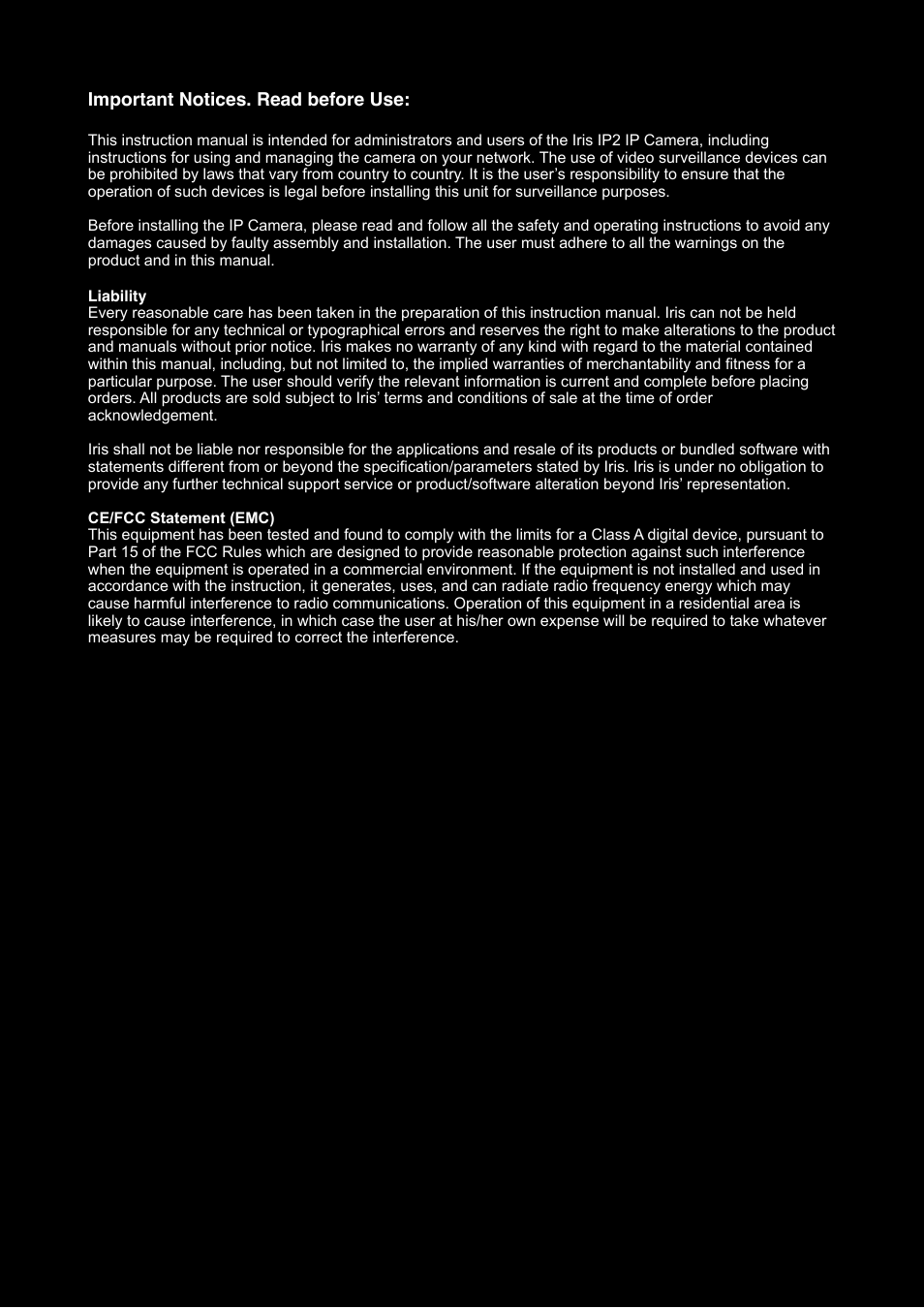 I.R.I.S. 402 User Manual | Page 2 / 40