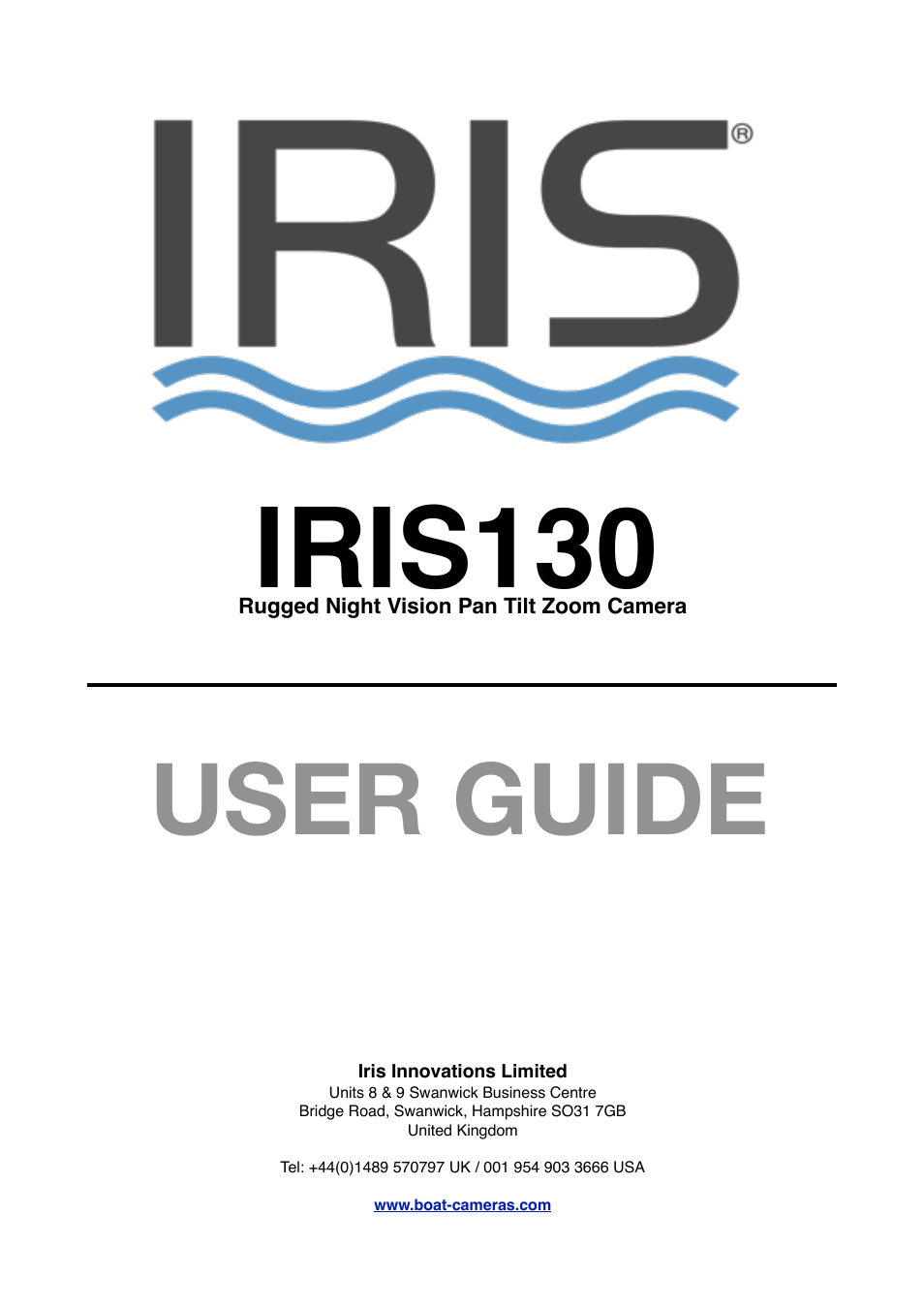 I.R.I.S. 130 User Manual | 22 pages