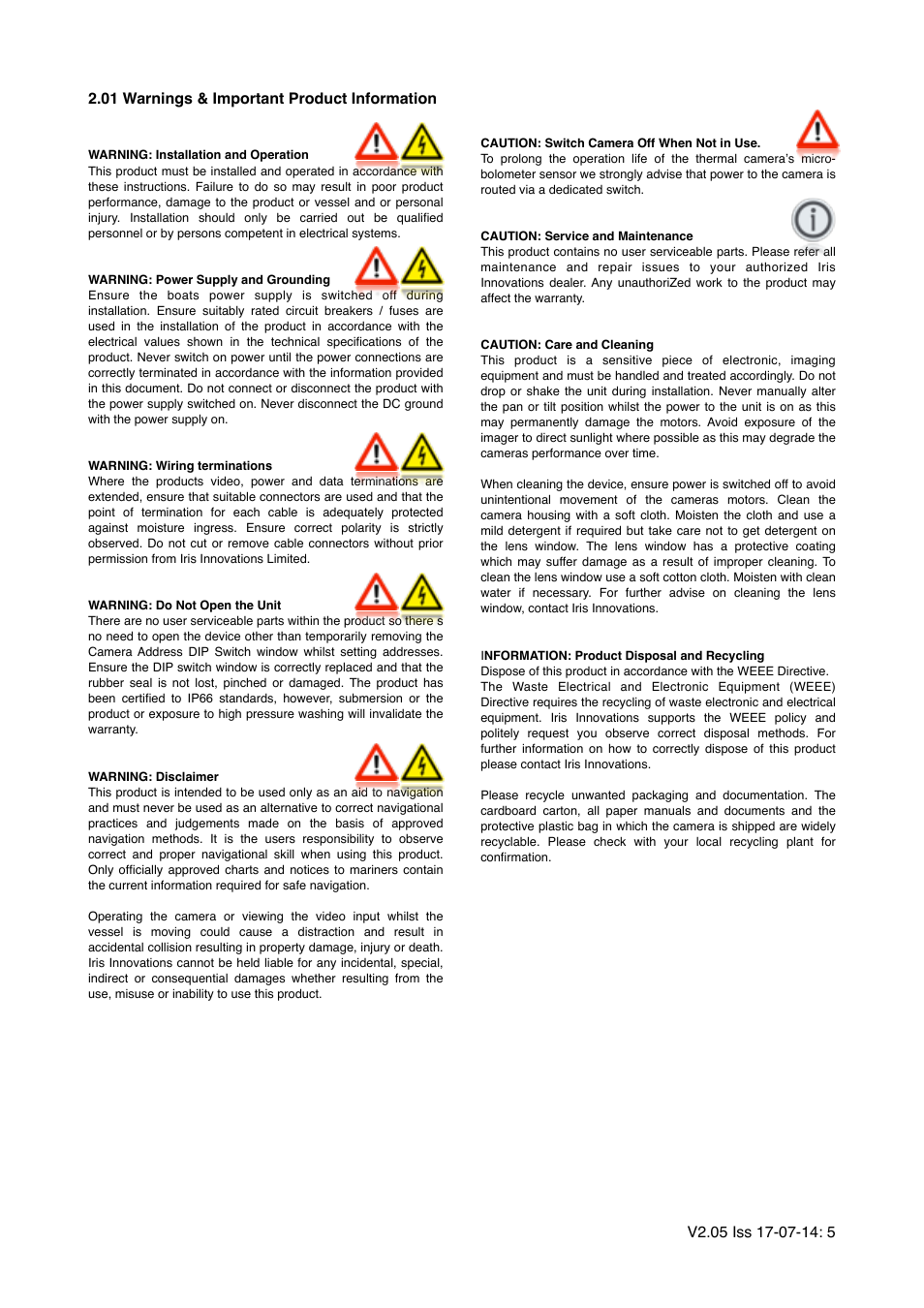 I.R.I.S. 295 User Manual | Page 5 / 22