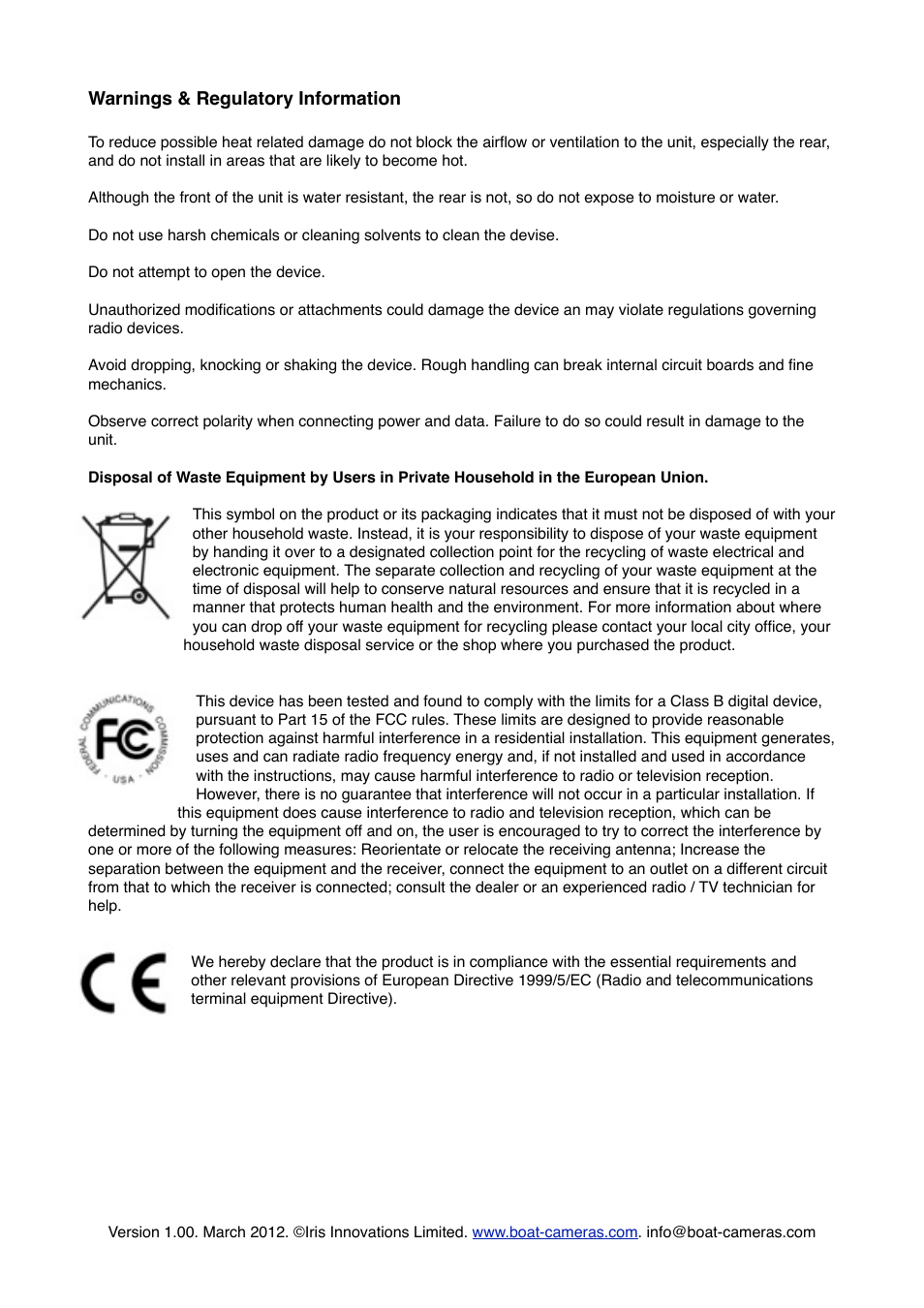 I.R.I.S. 565 User Manual | Page 3 / 22