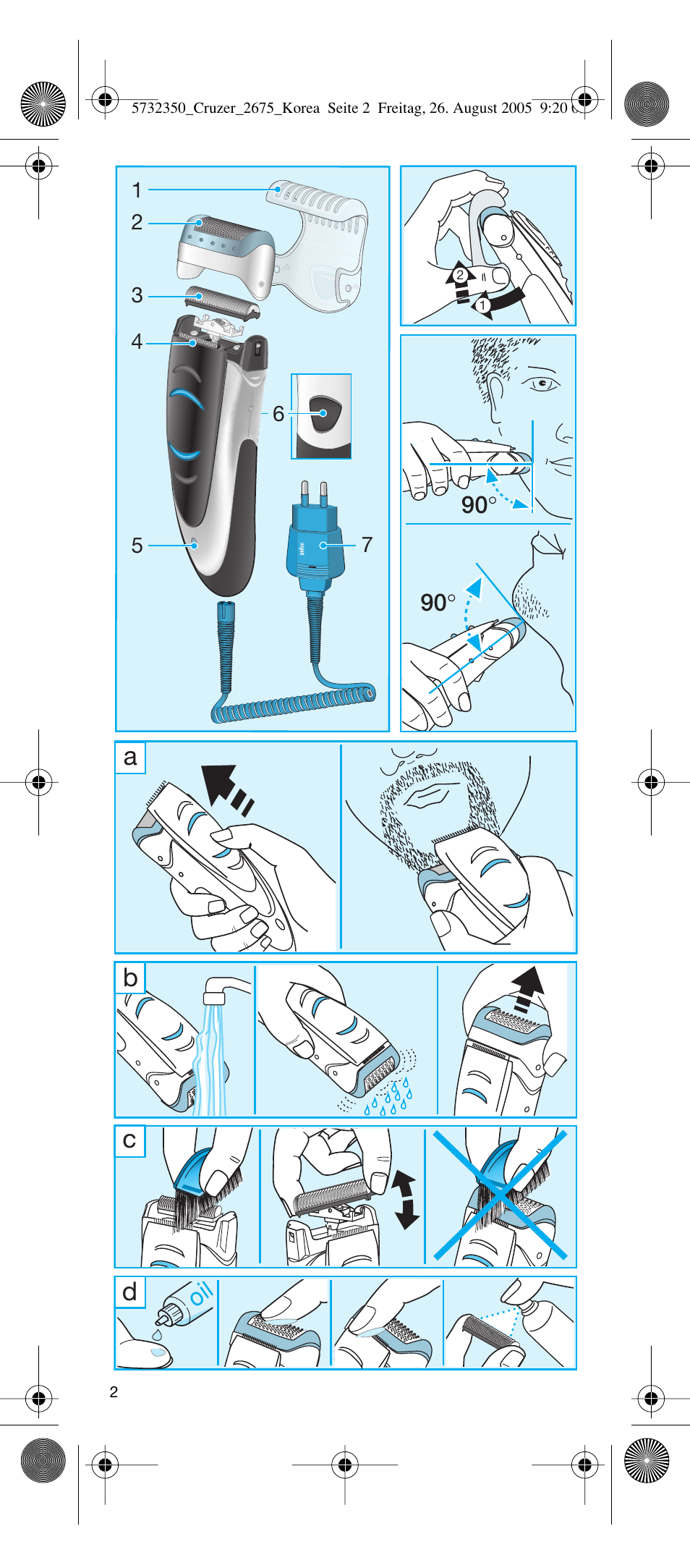 Ac d | Braun Cruzer 2675 User Manual | Page 2 / 8