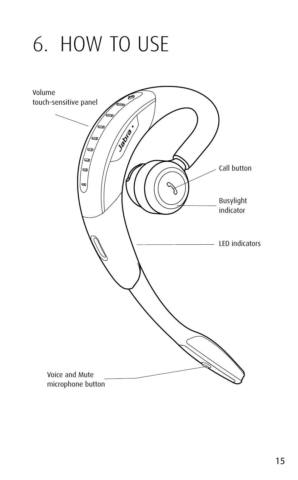 How to use, English | Jabra MOTION UC+ User Manual User Manual | Page 15 / 31