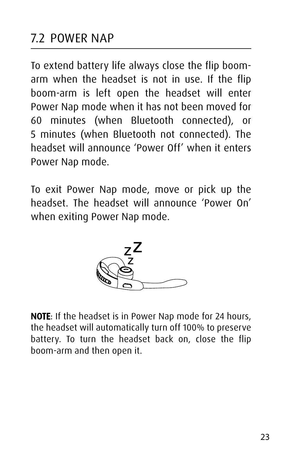 2 power nap, English | Jabra MOTION UC+ User Manual User Manual | Page 23 / 31