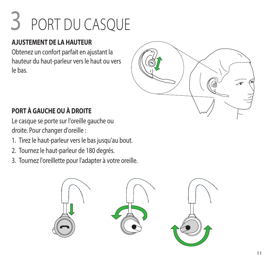 Port du casque | Jabra MOTION office Quick Start Guide User Manual | Page 14 / 34