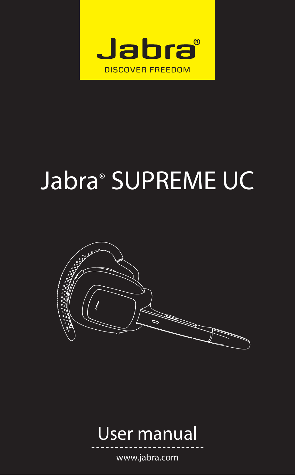 Jabra SUPREME UC User Manual | 18 pages