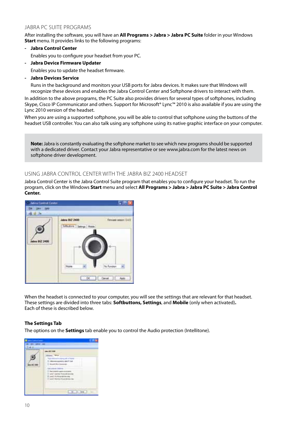 Jabra BIZ 2400 USB User Manual User Manual | Page 10 / 15