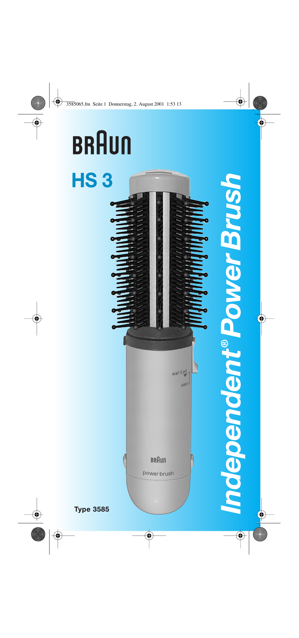 Braun HS 3 User Manual | 6 pages