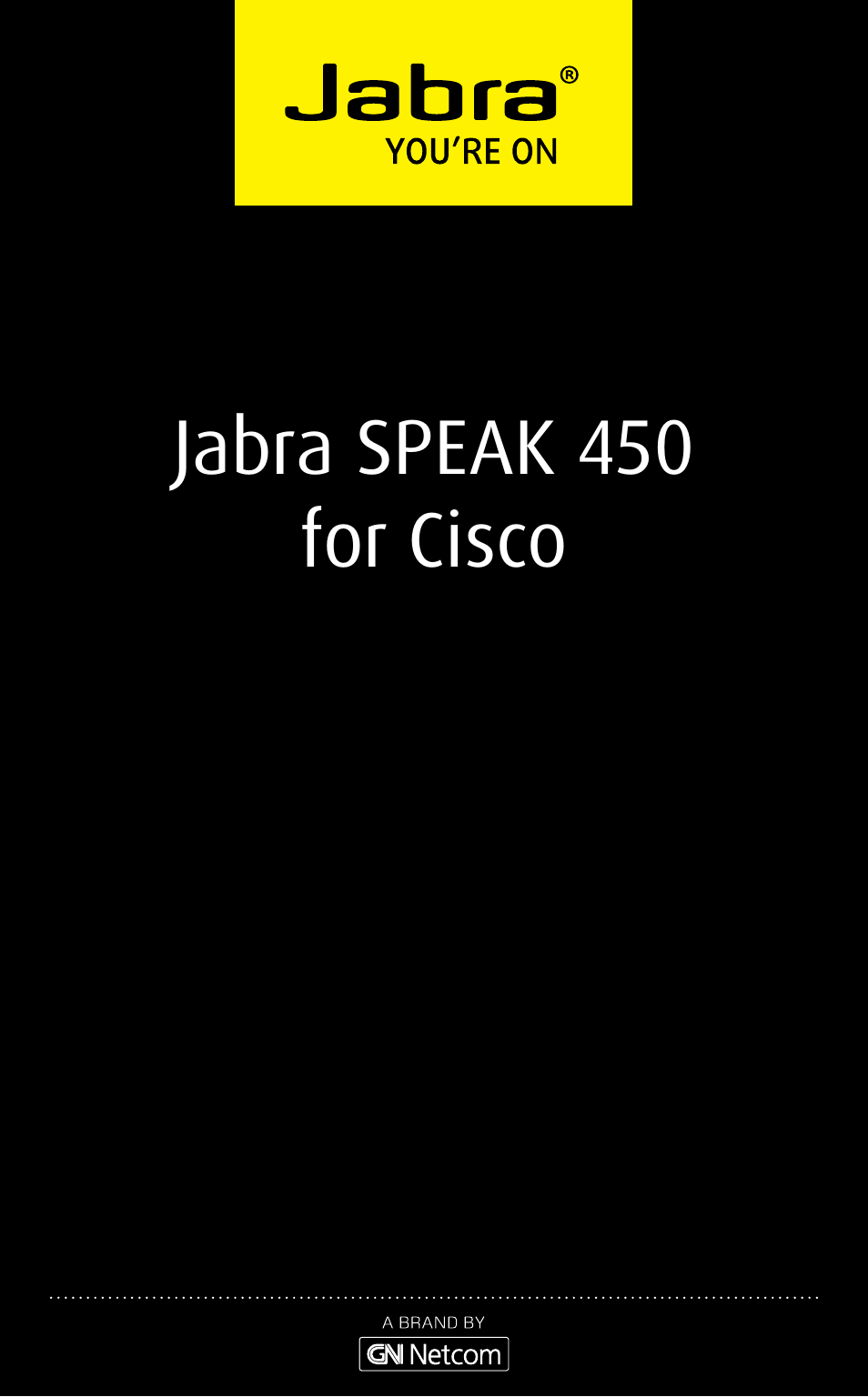 Jabra SPEAK 450 for CISCO User Manual User Manual | 11 pages