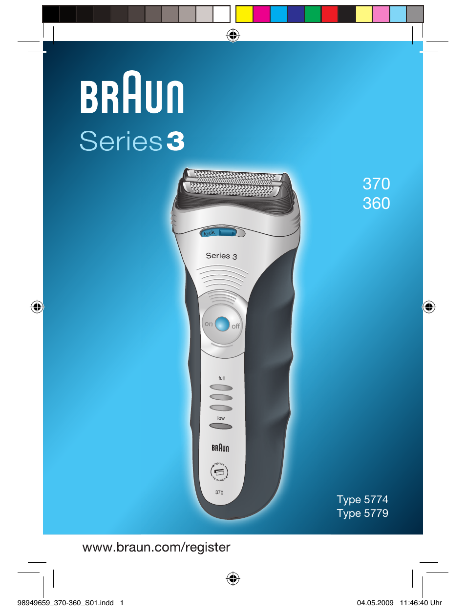 Braun 370 User Manual | 61 pages