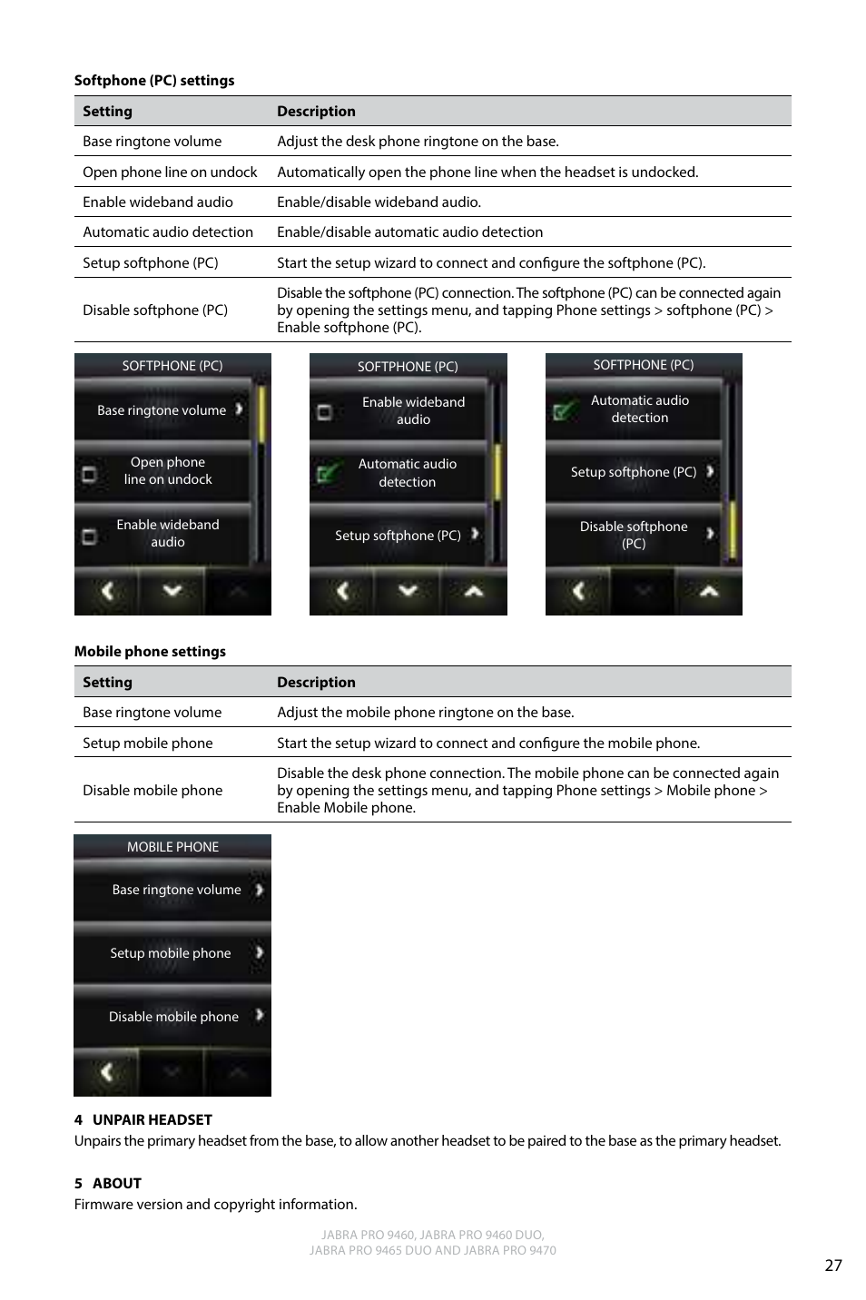 English | Jabra PRO 9470 User Manual User Manual | Page 26 / 41