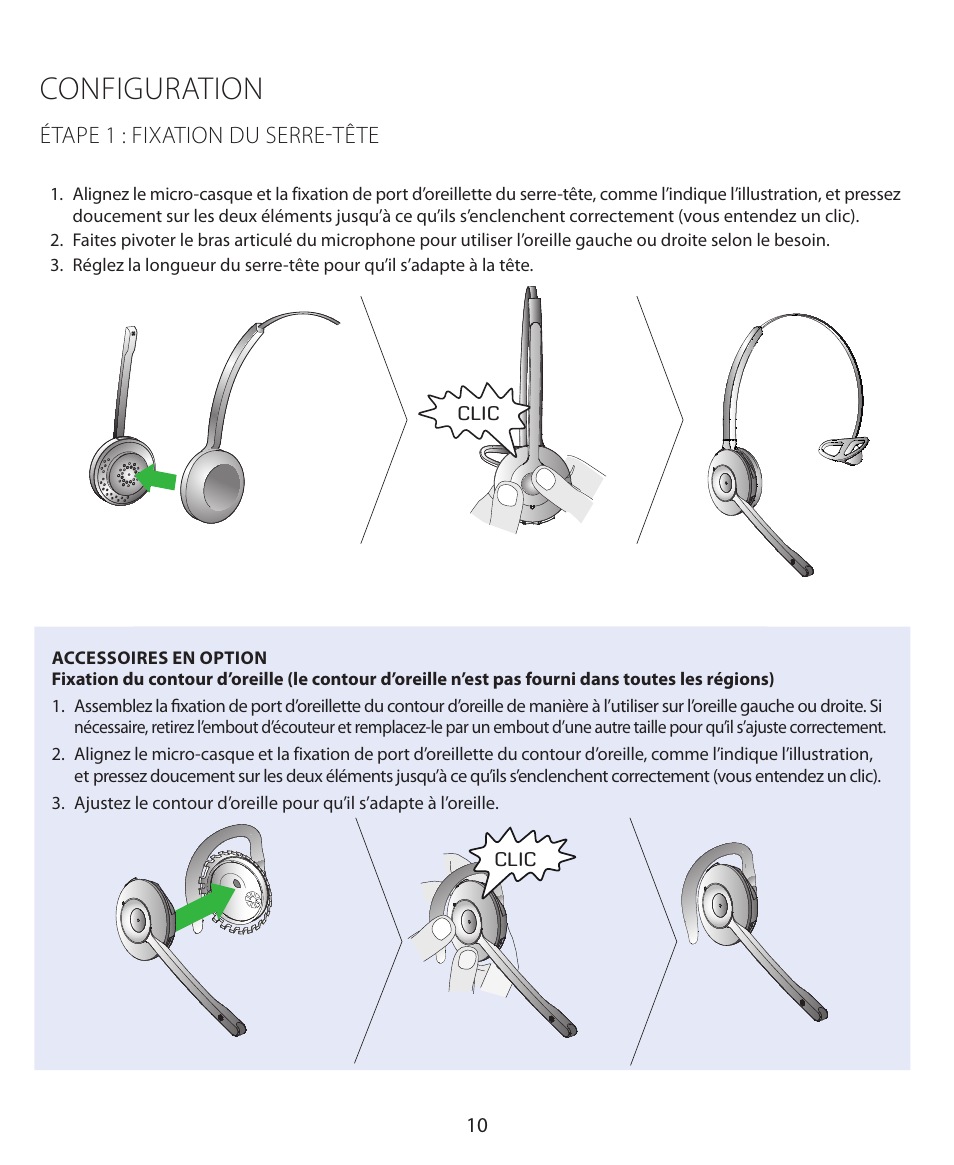 Configuration | Jabra PRO 930 Quick Start Guide User Manual | Page 13 / 35
