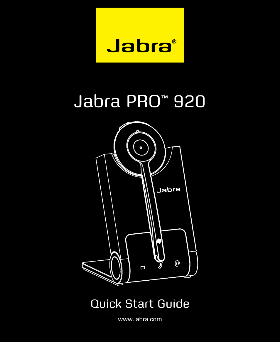 Jabra pro | Jabra PRO 920 Quick Start Guide User Manual | Page 2 / 55