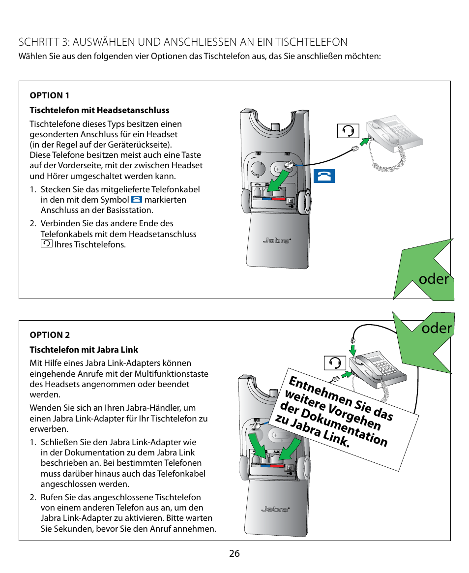 Oder | Jabra PRO 920 Quick Start Guide User Manual | Page 30 / 55