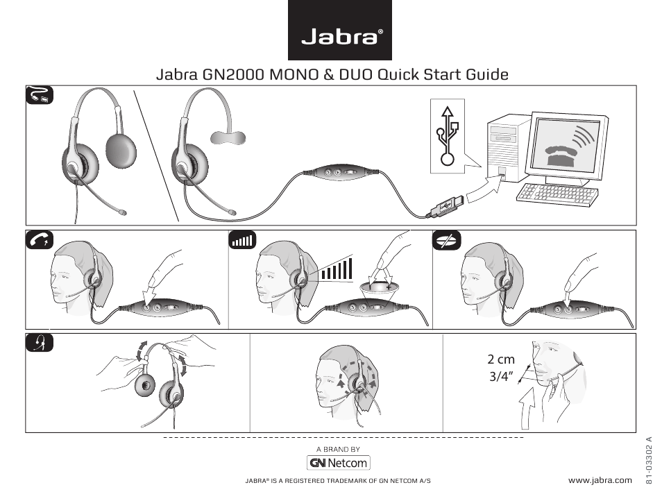 Jabra GN2000 User Manual | 1 page