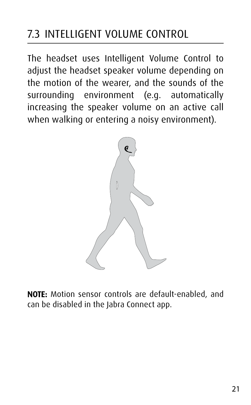 3 intelligent volume control | Jabra MOTION User Manual | Page 21 / 25