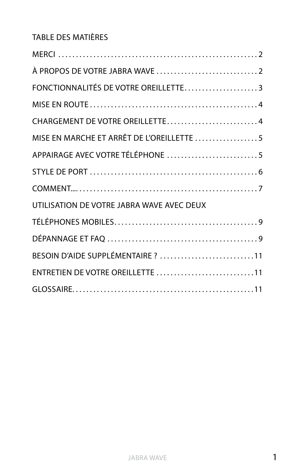 An g la is | Jabra WAVE User Manual | Page 14 / 49