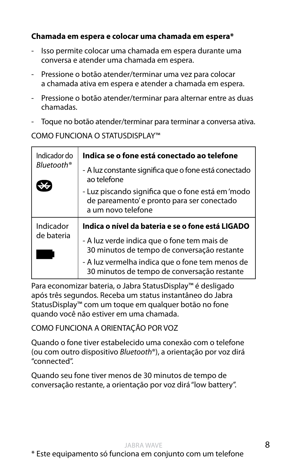 Jabra WAVE User Manual | Page 45 / 49