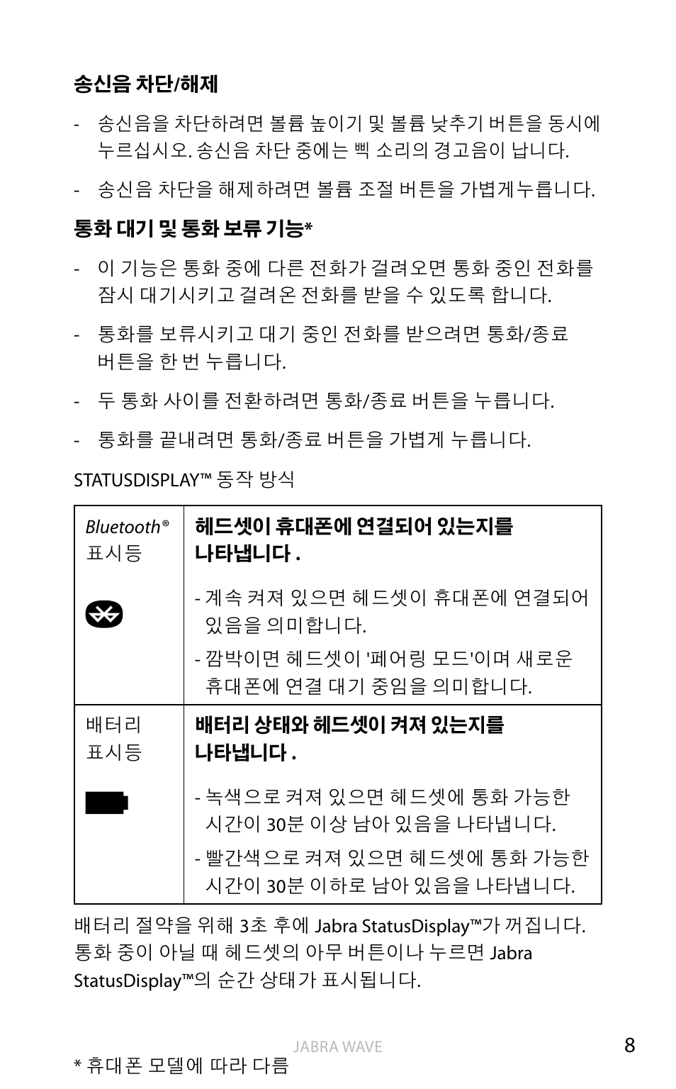 Jabra WAVE User Manual | Page 81 / 87