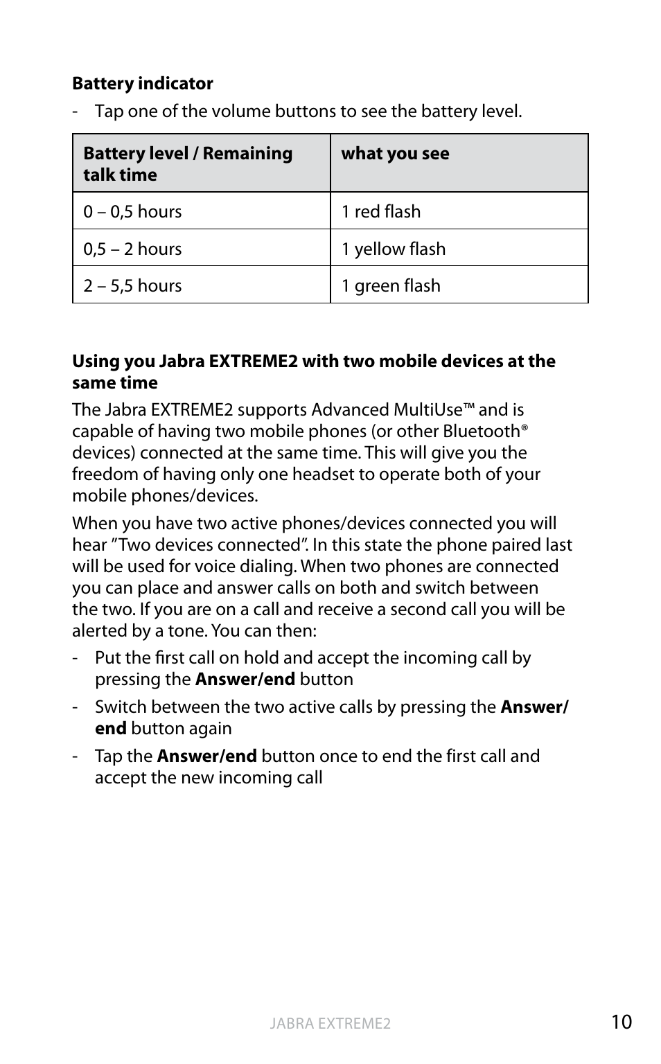 English | Jabra EXTREME2 User Manual | Page 11 / 17