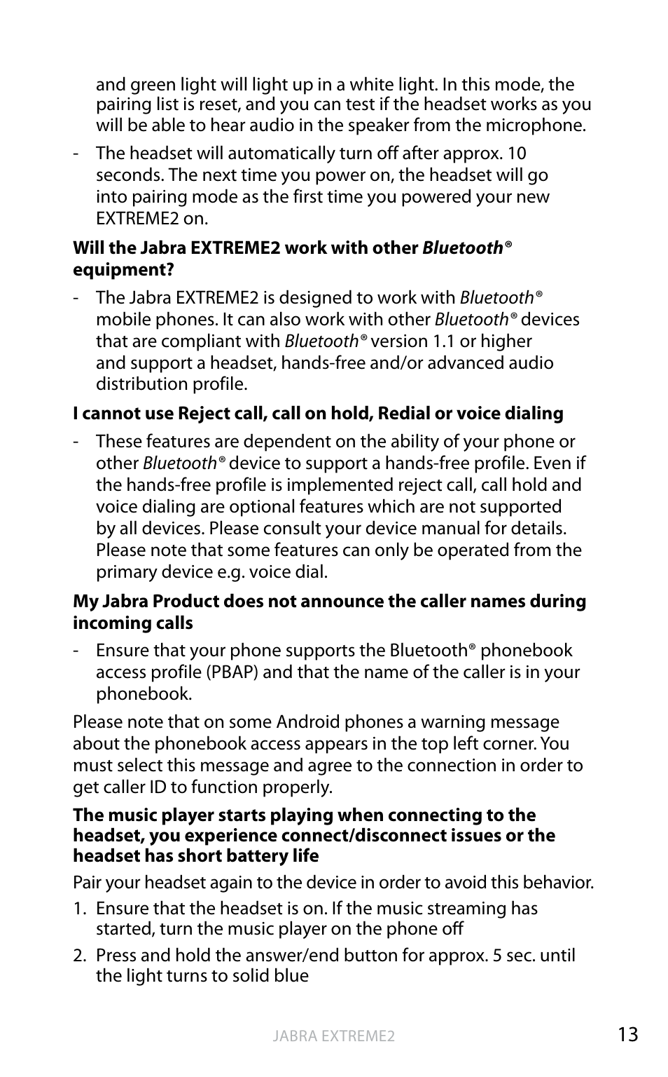 English | Jabra EXTREME2 User Manual | Page 14 / 17