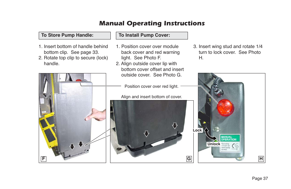 Manual operating instructions | Braun NL Series User Manual | Page 39 / 53