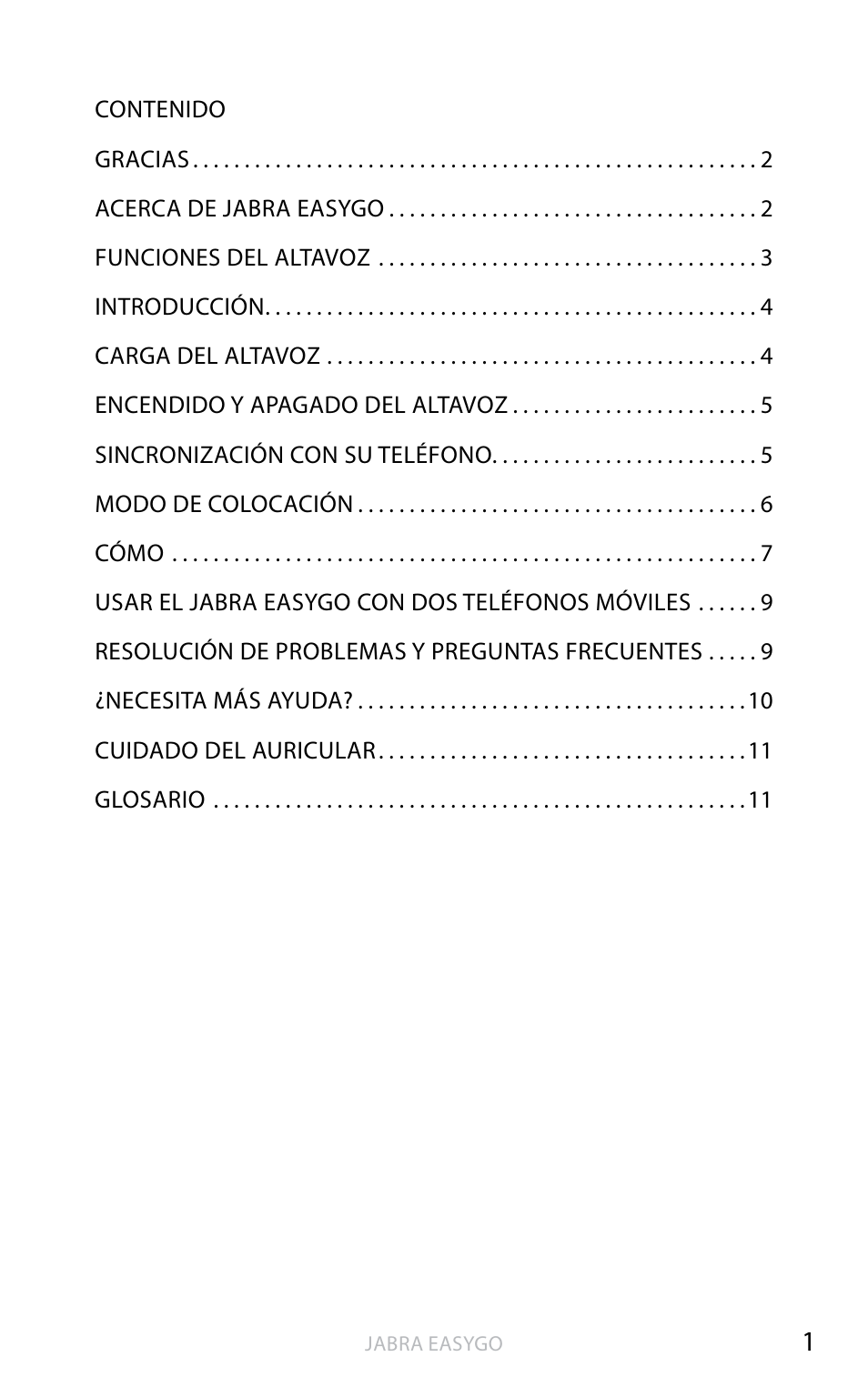 Jabra EASYGO User Manual | Page 26 / 48