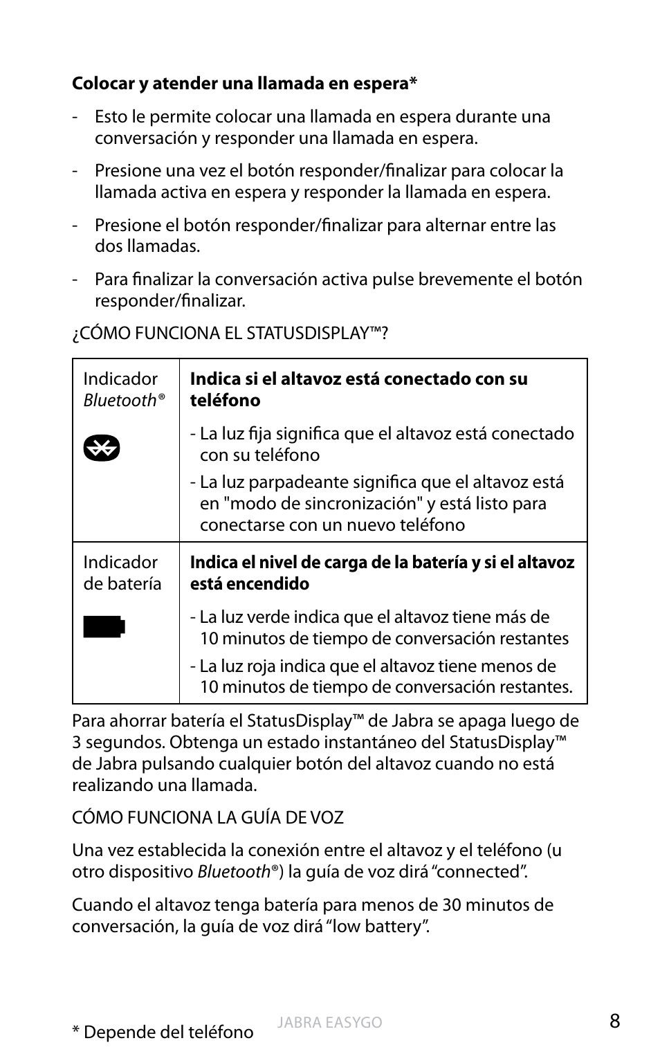 Jabra EASYGO User Manual | Page 33 / 48