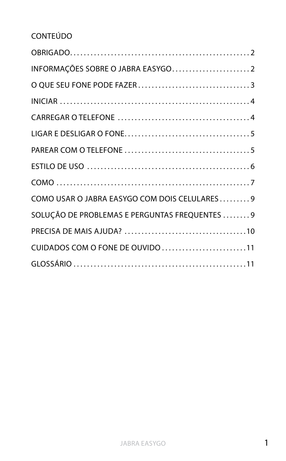 Jabra EASYGO User Manual | Page 37 / 48