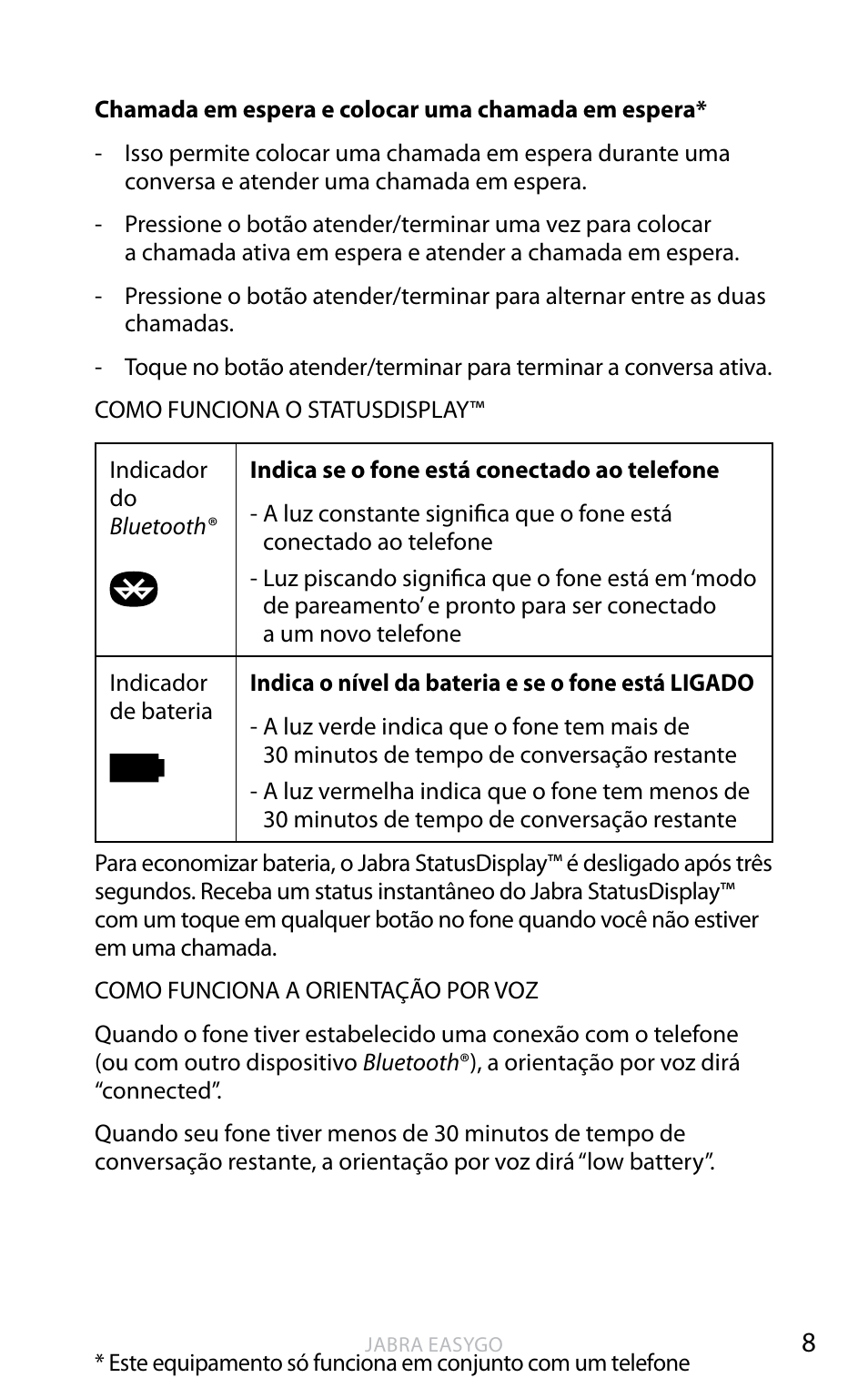 Jabra EASYGO User Manual | Page 44 / 48