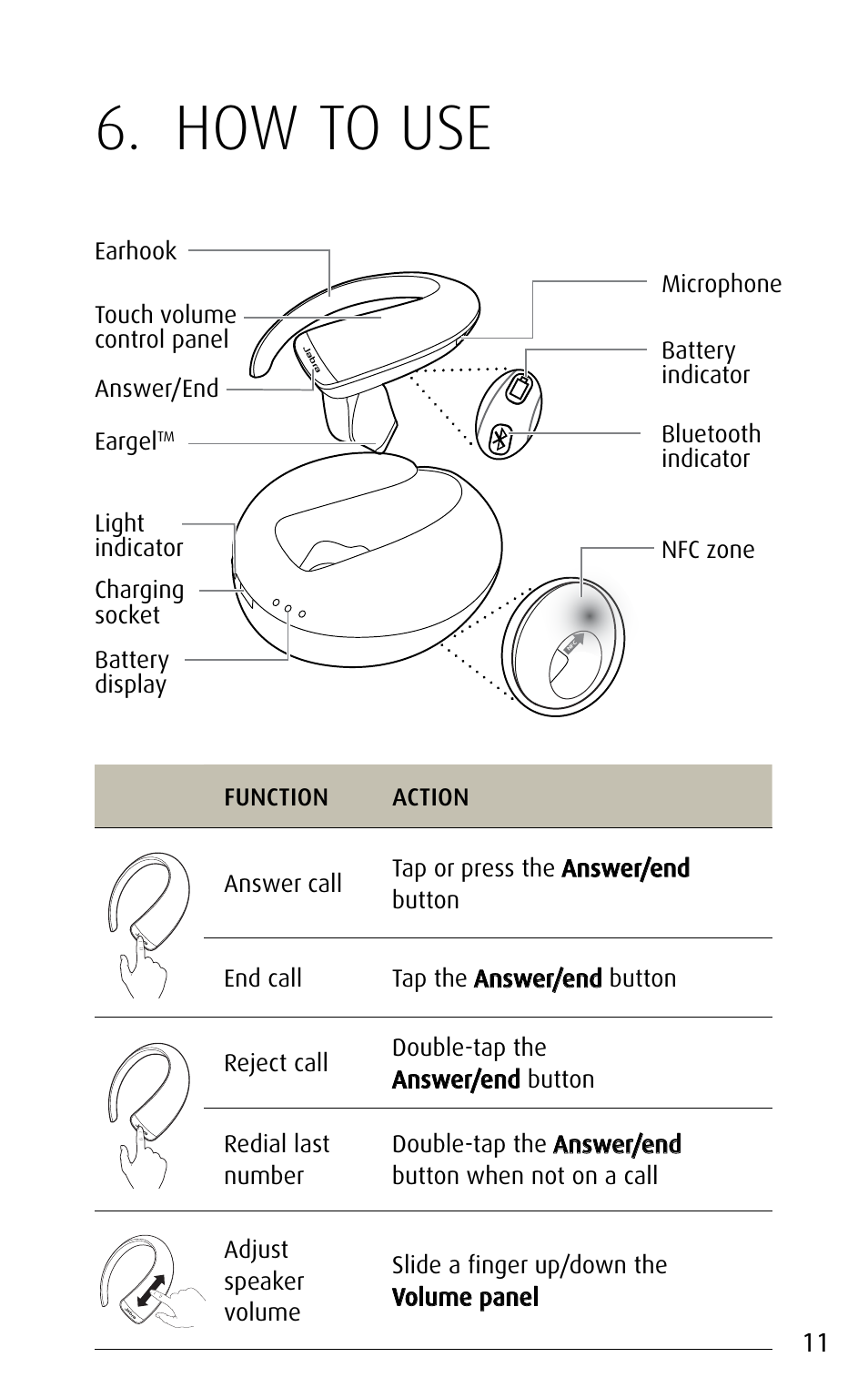 How to use, 1 multiple call handling | Jabra STONE3 User Manual | Page 11 / 18