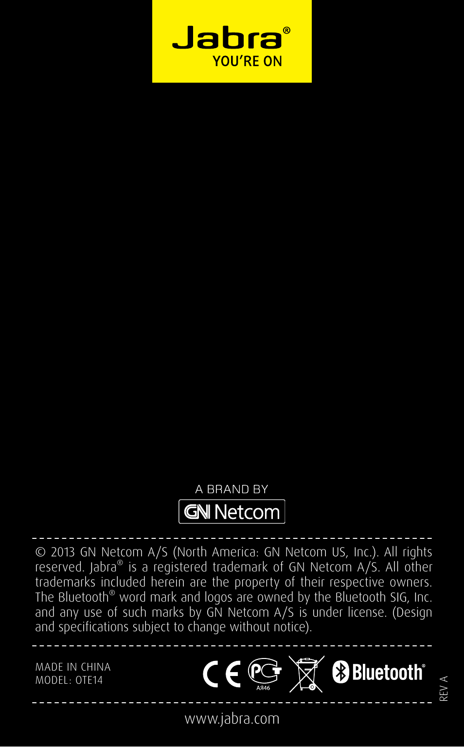 English | Jabra STYLE User Manual | Page 15 / 15