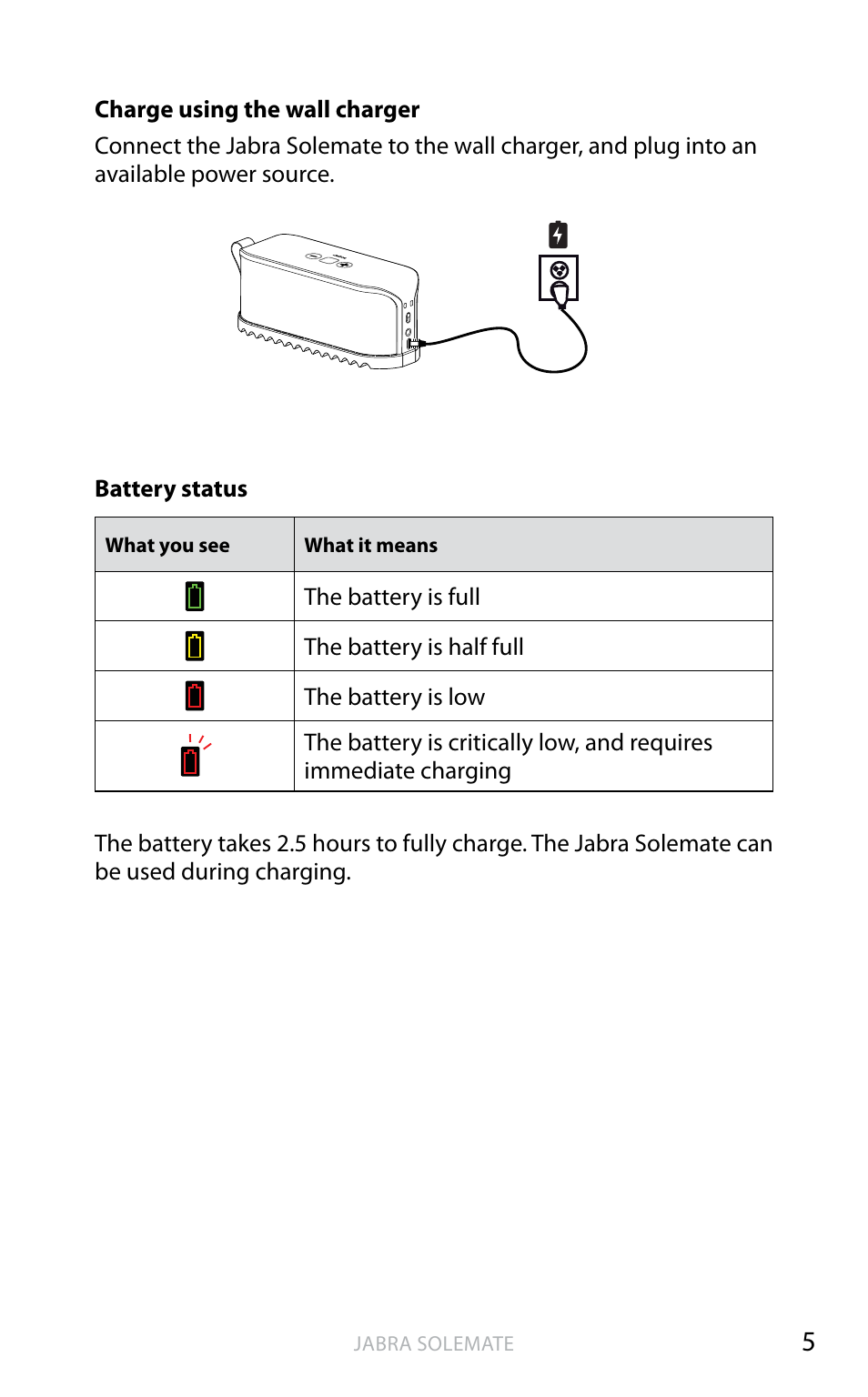 Turning your headset on and off, English | Jabra SOLEMATE User Manual | Page 6 / 18