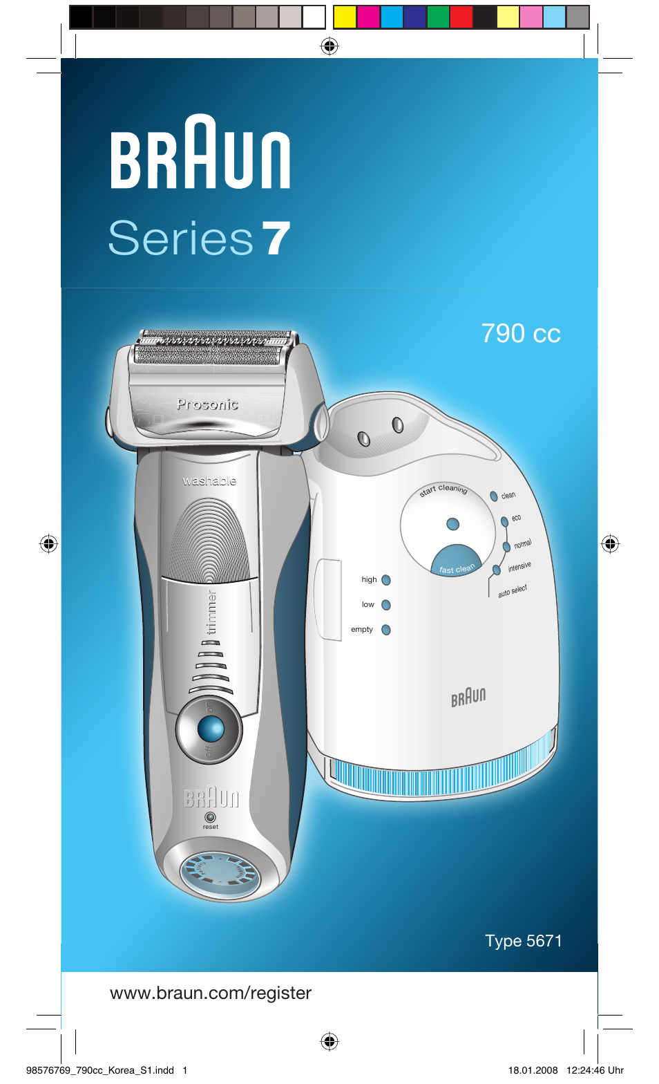 Braun 790CC User Manual | 17 pages