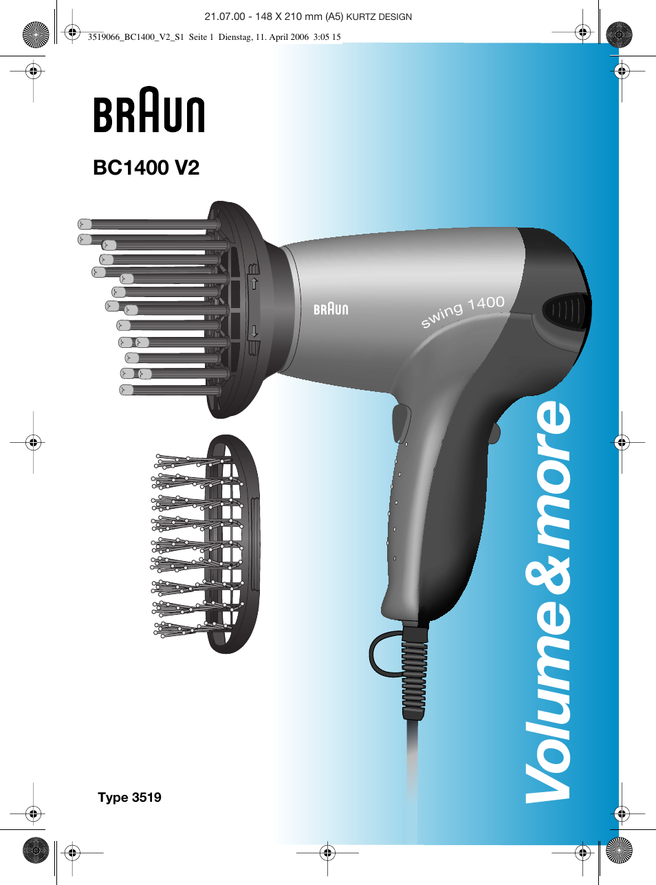 Braun BC1400 V2 User Manual | 34 pages